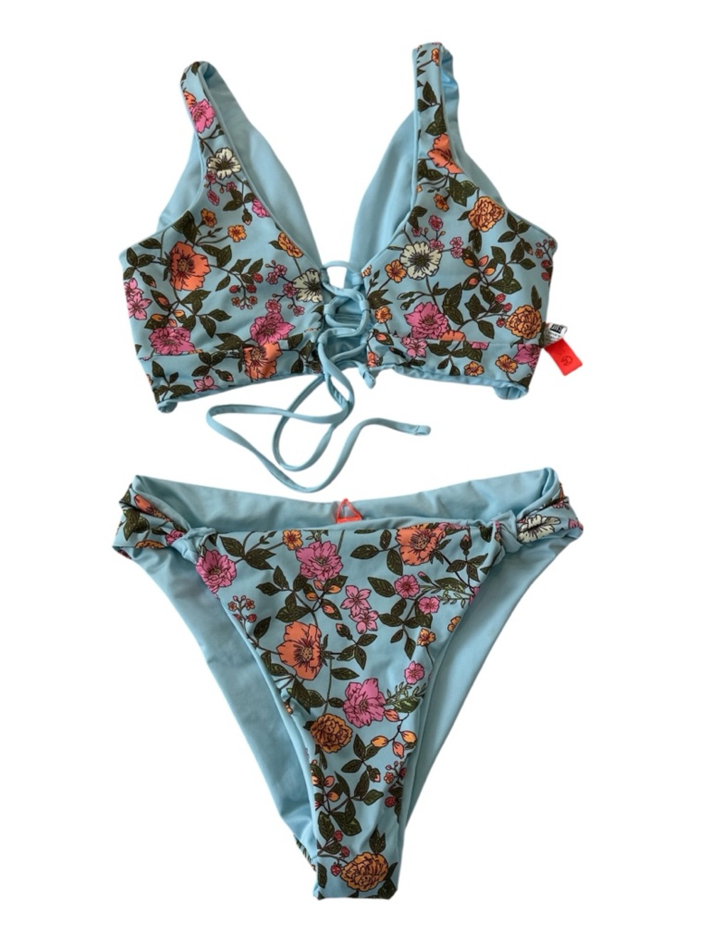 Maaji Danzel lace-up floral reversible bikini - Picture 4 of 12